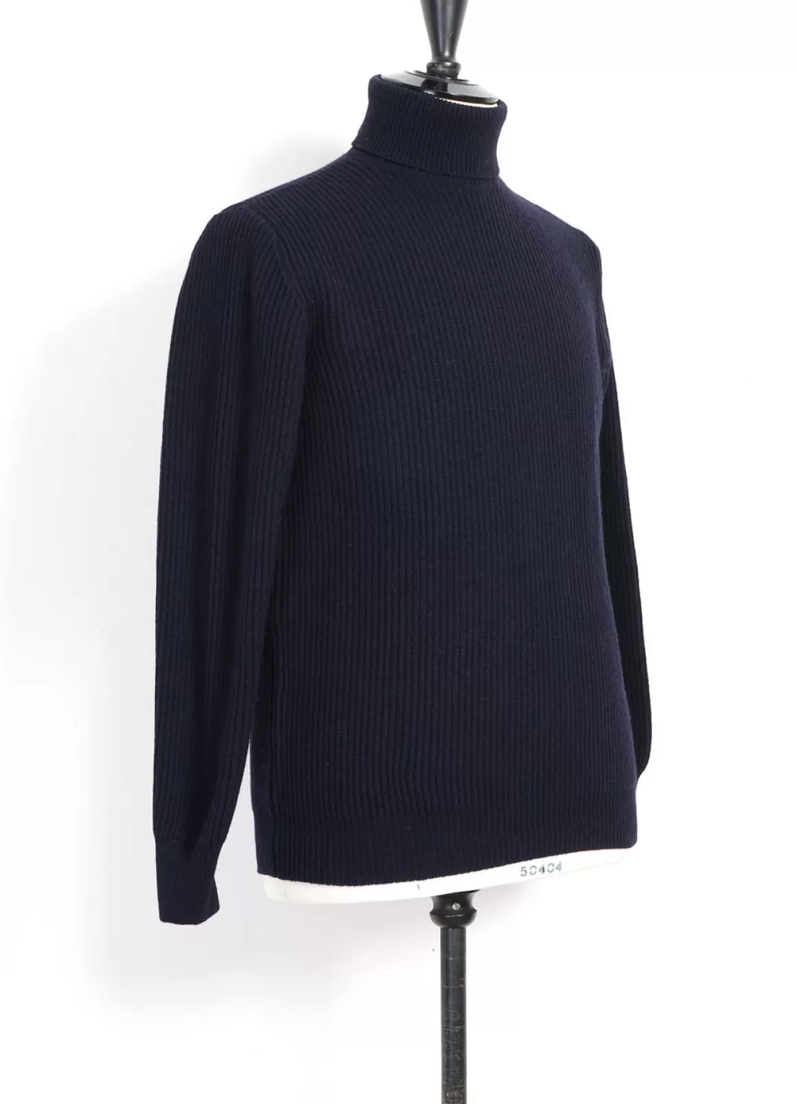 Outlet Roll-Neck | Soft Wool Roll-Neck | Navy Knitwear