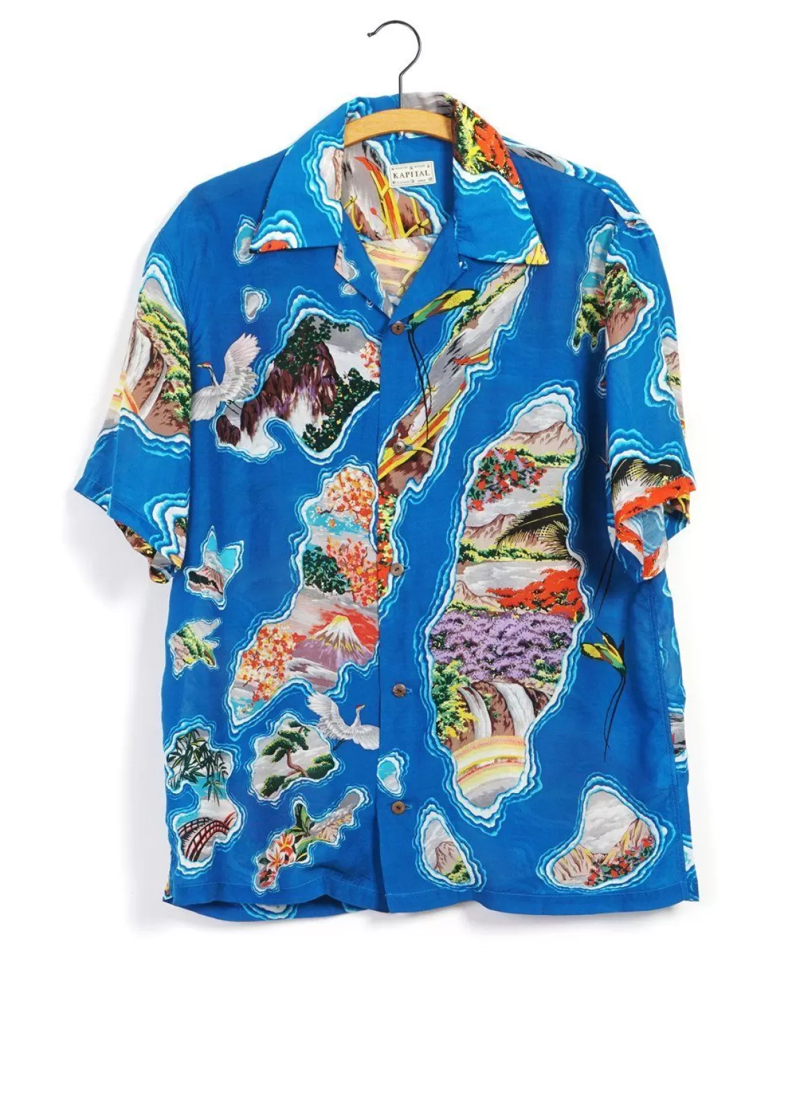 Hot Silk Rayon Pacific Atlantic | Aloha Shirt | Blue Shirts