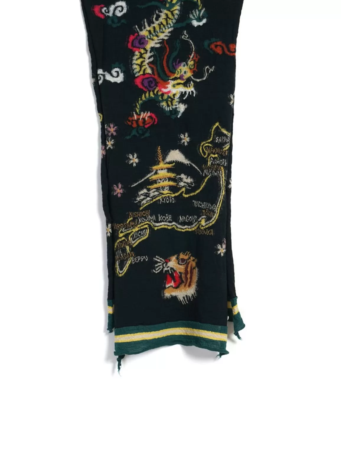 Best Souvenir | Compressed Wool Scarf | Black Scarves