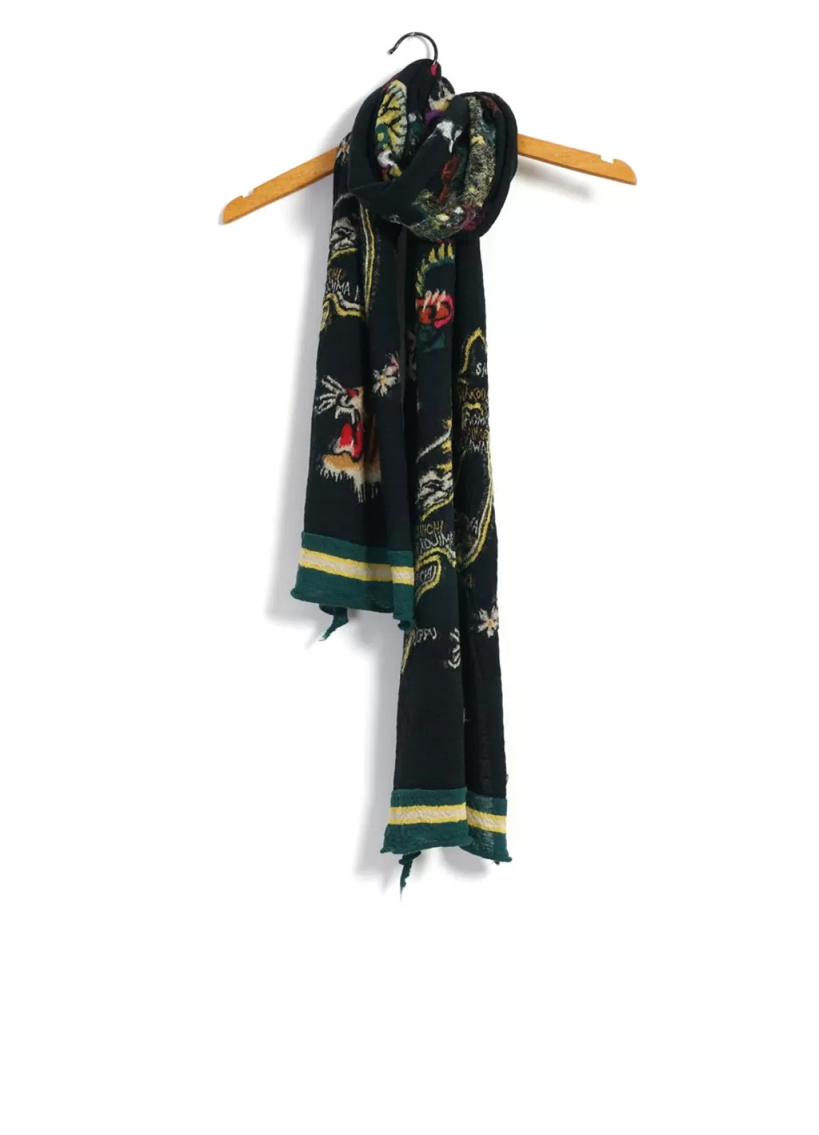 Best Souvenir | Compressed Wool Scarf | Black Scarves