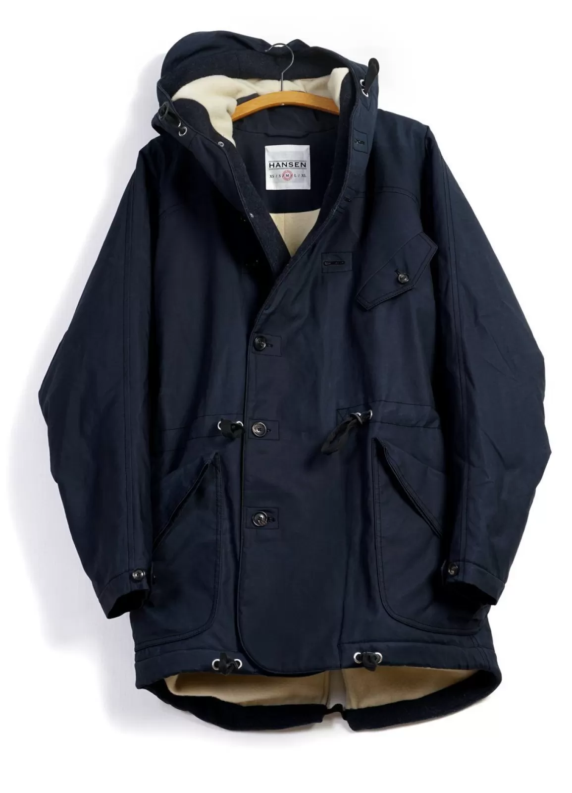 Outlet Storm | Hooded Winter Coat | Petroleum Navy Jacket & Coats