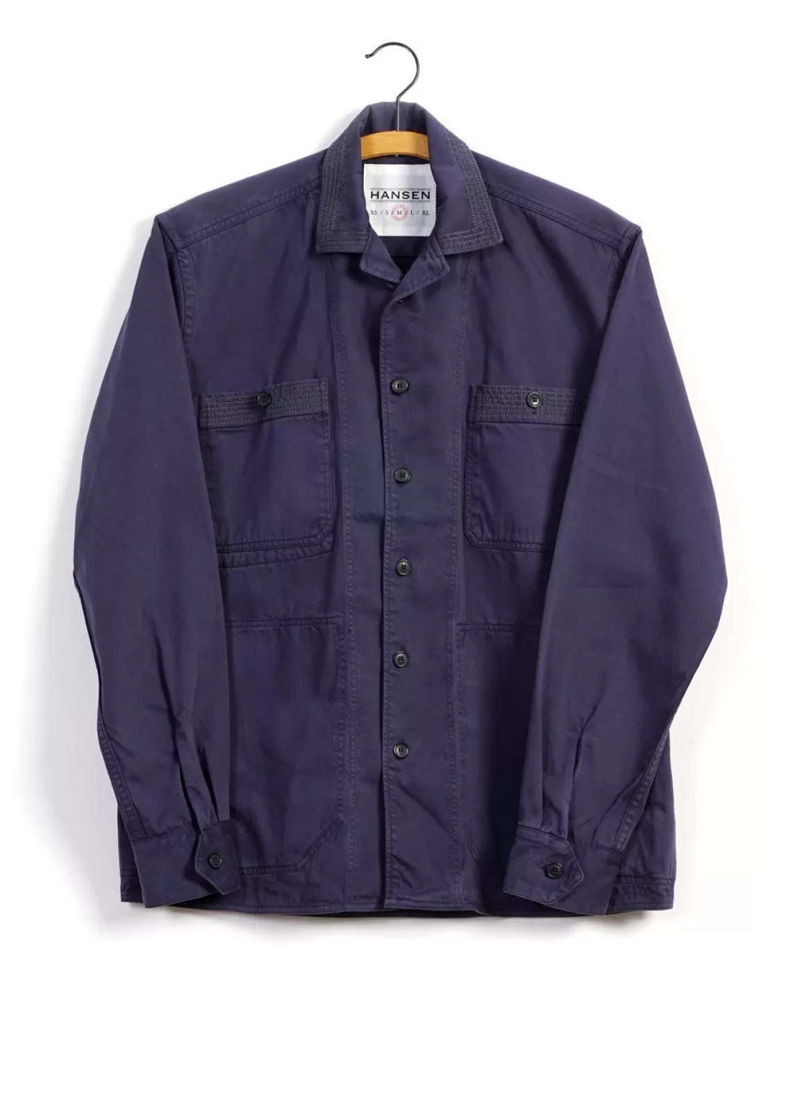 Hot Sunny | Casual Dyed Over-Shirt | Navy Shirts