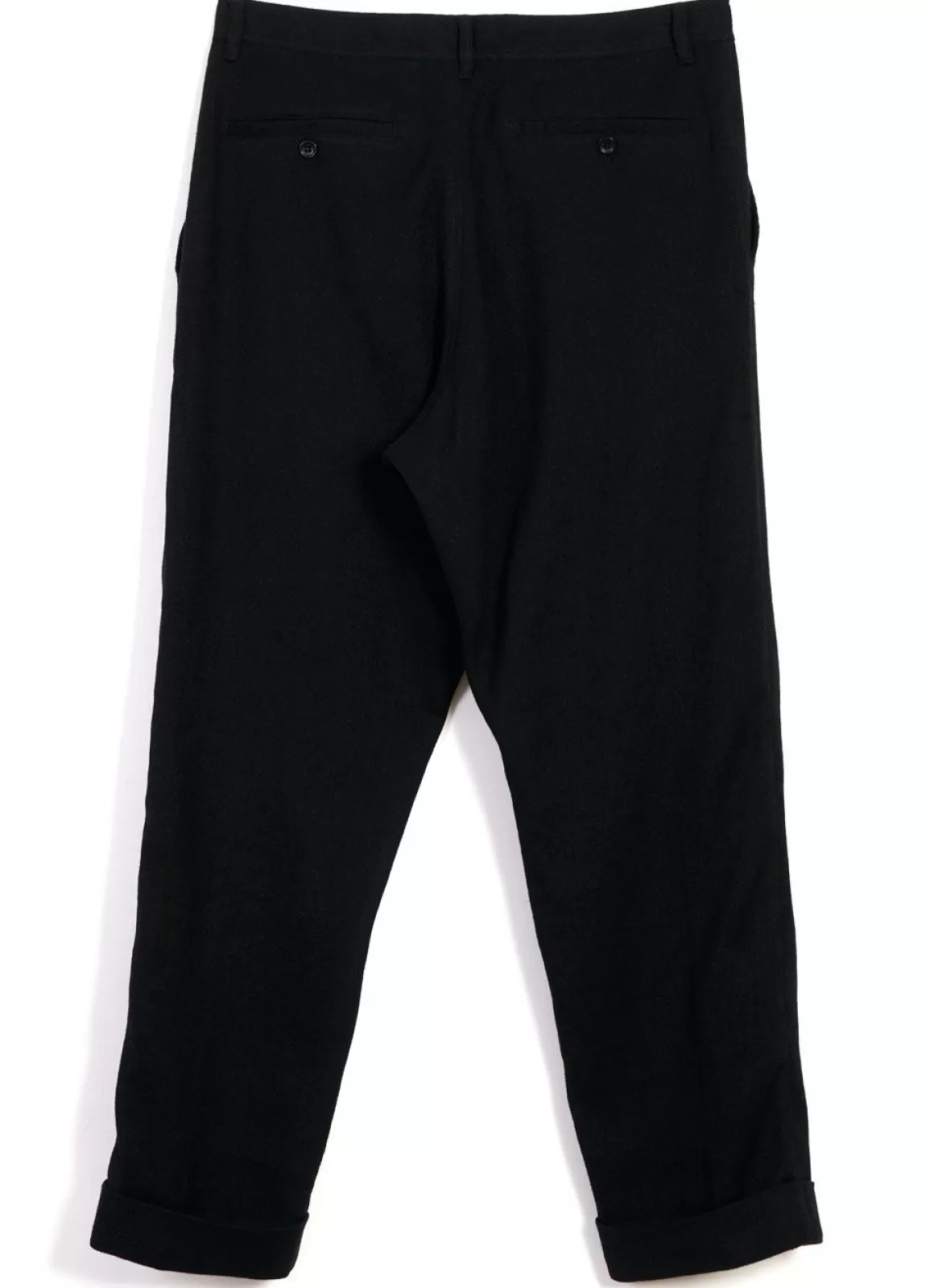 New Sylvester | Double Pleated Trousers | Black Suiting