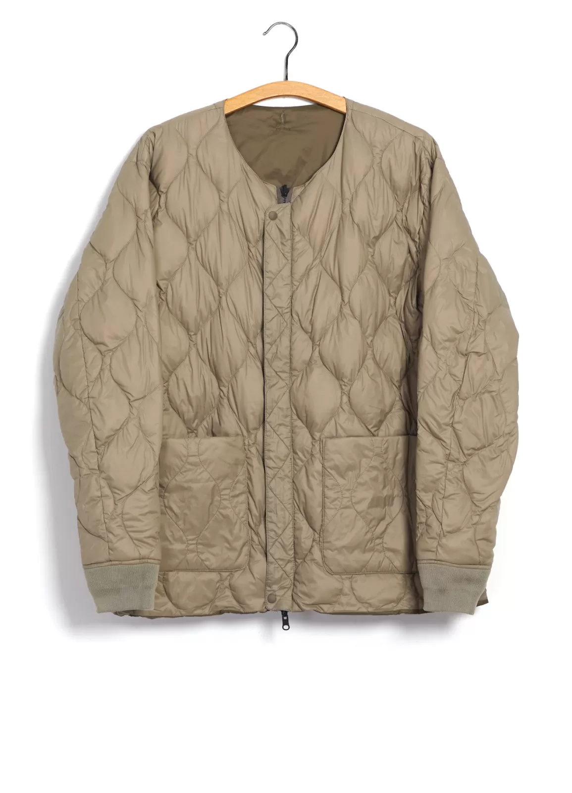 Best X Beams | Reversible Ma-1 Type Inner Down Jacket | Olive/Beige Jacket & Coats