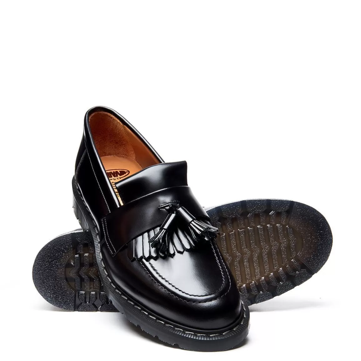 Store Tassel Loafer | Black High Shine Shoes