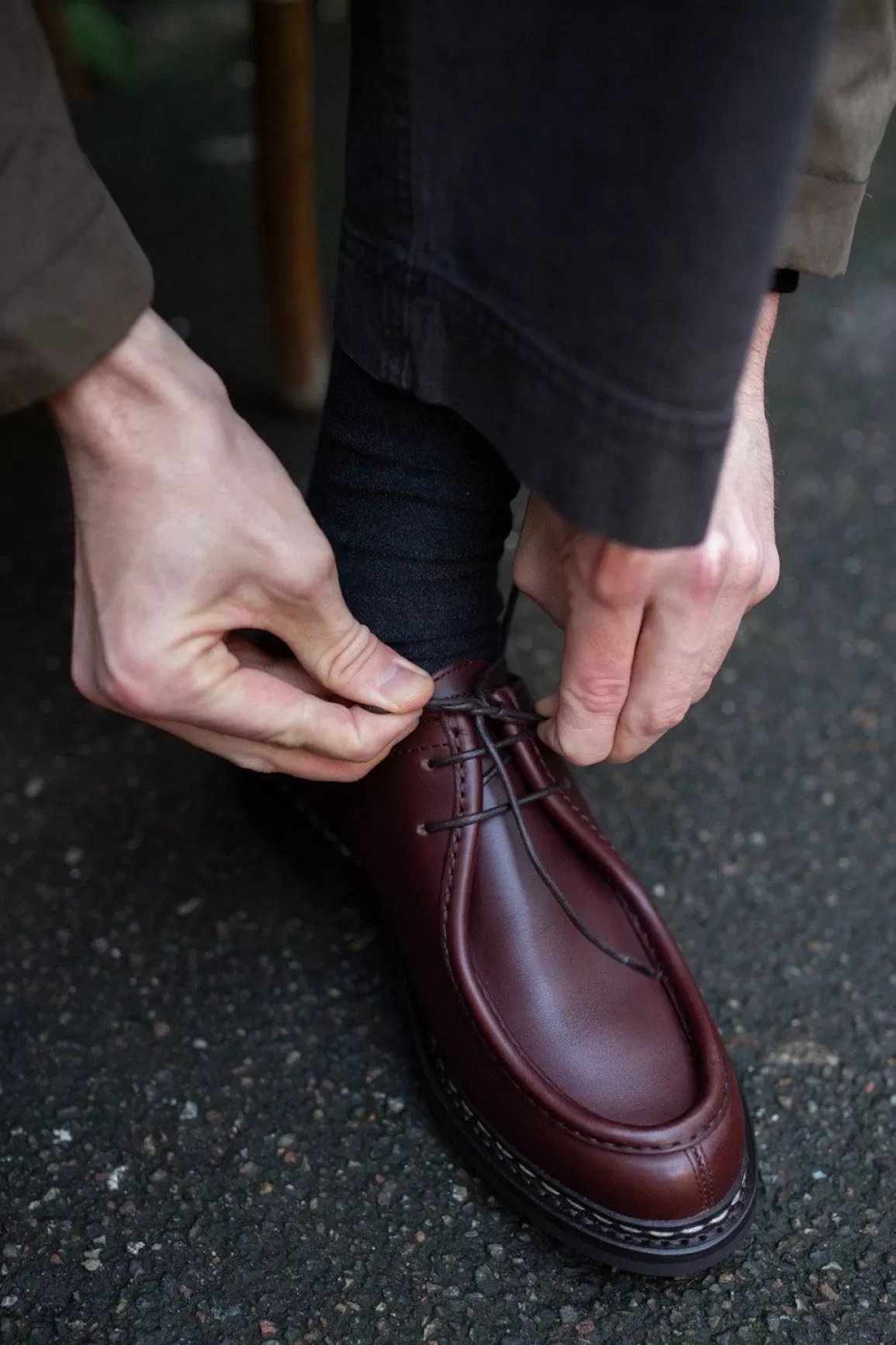 Sale Thuya | Leather Derby Shoe | Burgundy Shoes