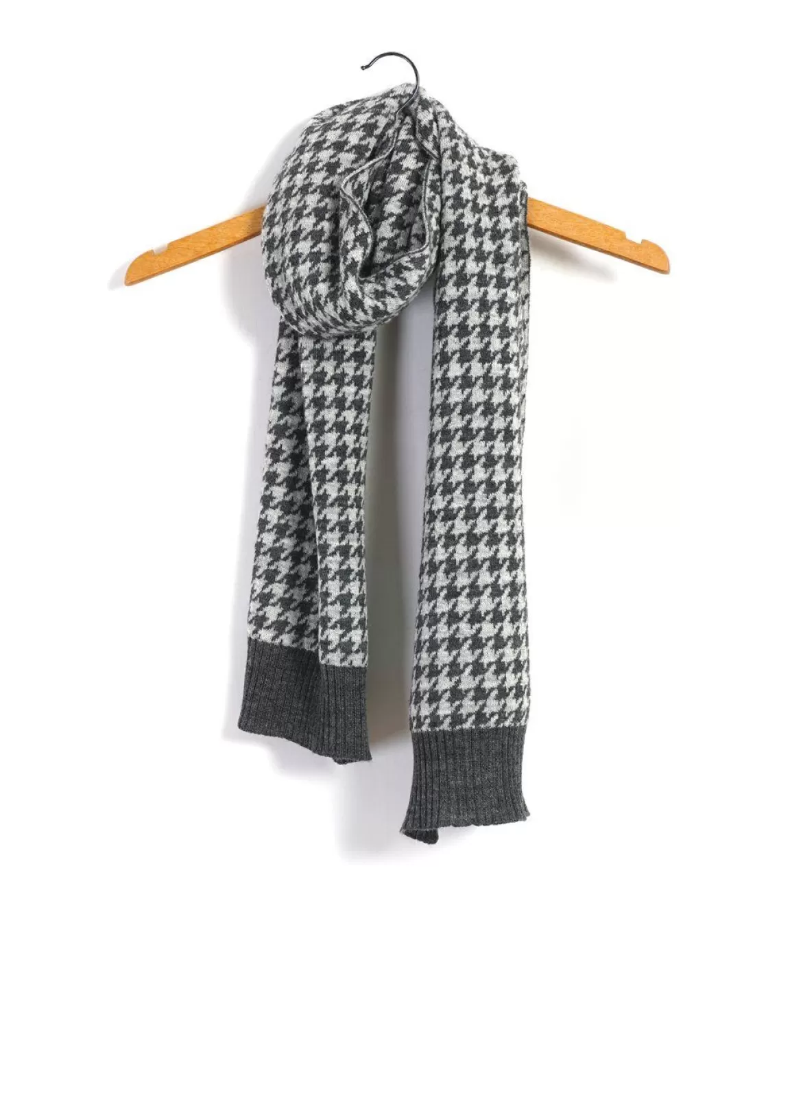 Best Sale Torsten | Hounds Tooth Scarf | Grey Hound Knitwear