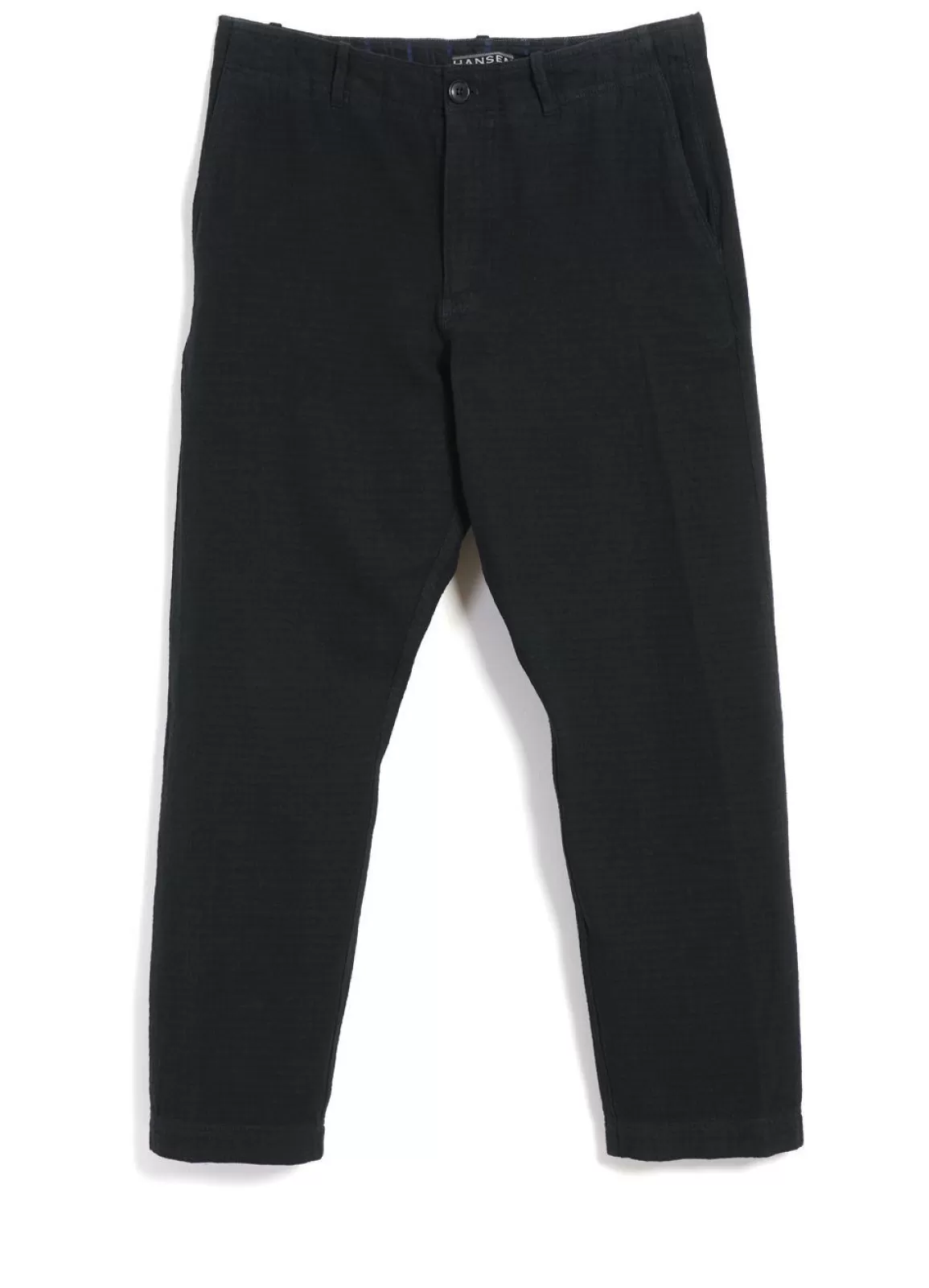 Fashion Trygve | Wide Cut Cropped Trousers | Black Suiting