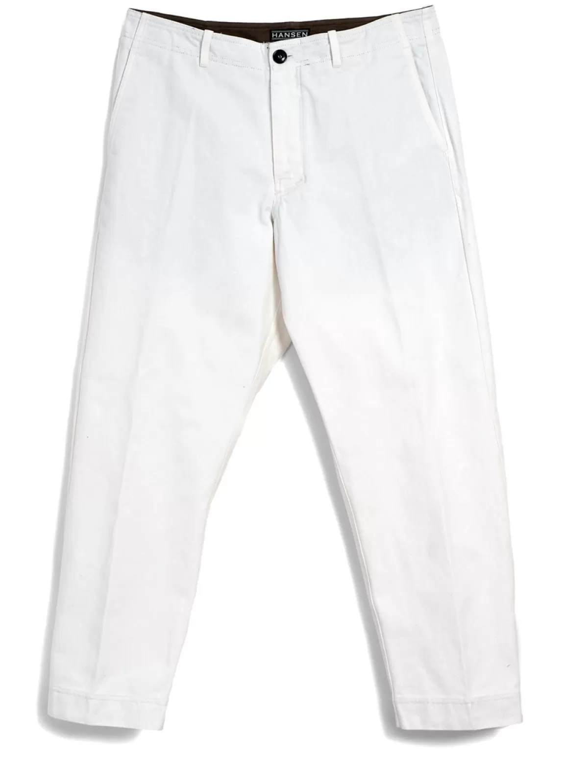 Outlet Trygve | Wide Cut Cropped Trousers | Off White Trousers