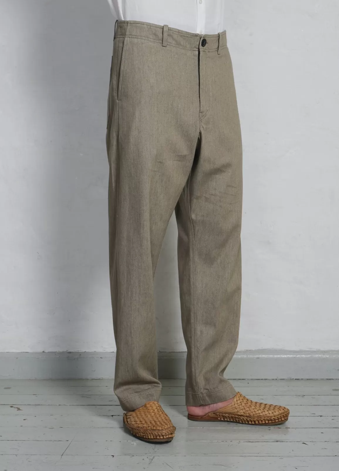 Cheap Trygve | Wide Cut Cropped Trousers | Safari Trousers