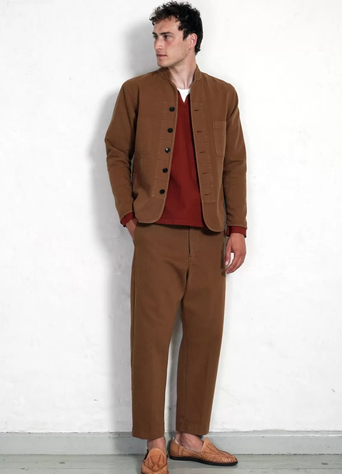 Discount Trygve | Wide Cut Cropped Trousers | Terra Trousers