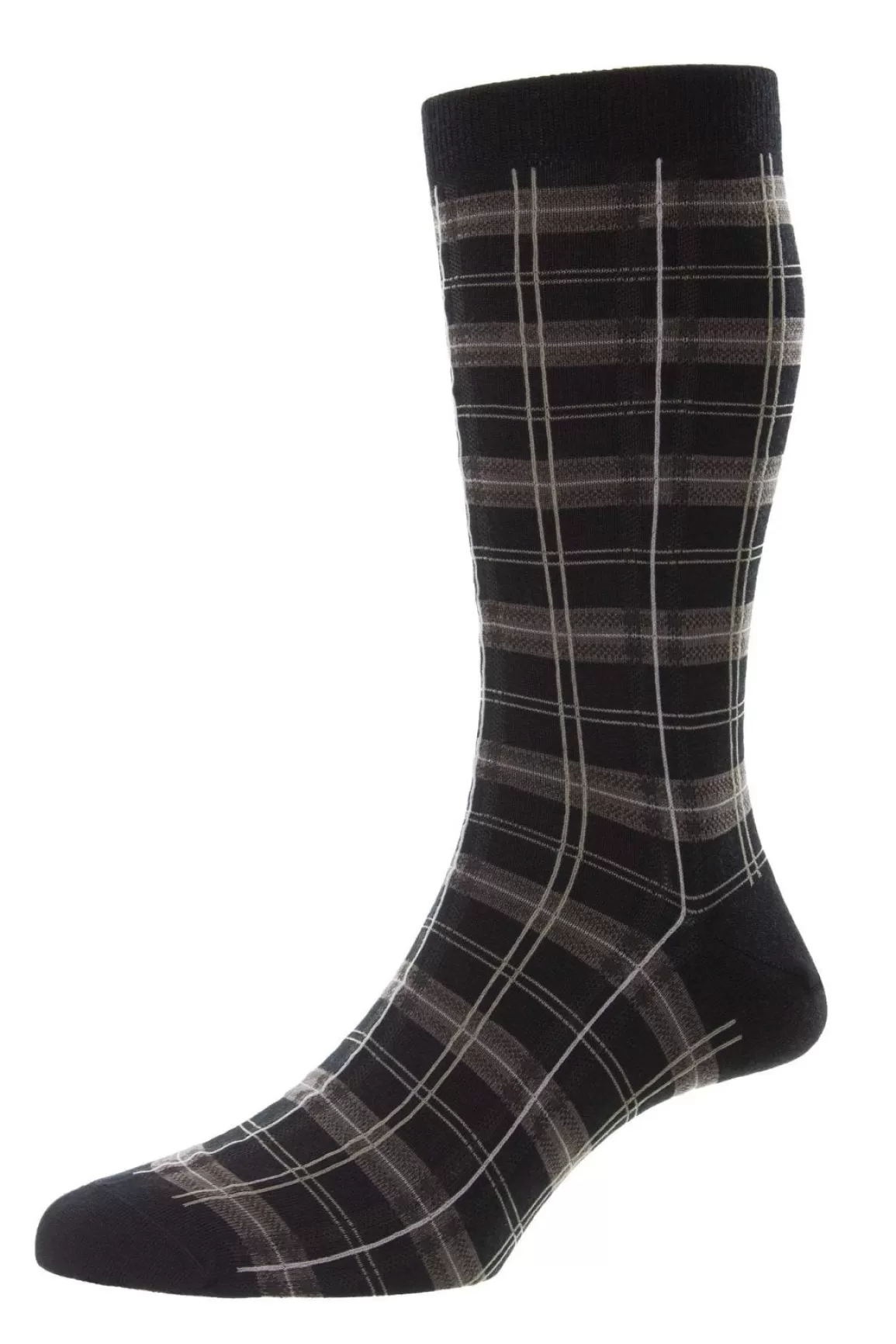 Fashion Turnham | Tartan Check | Black Socks