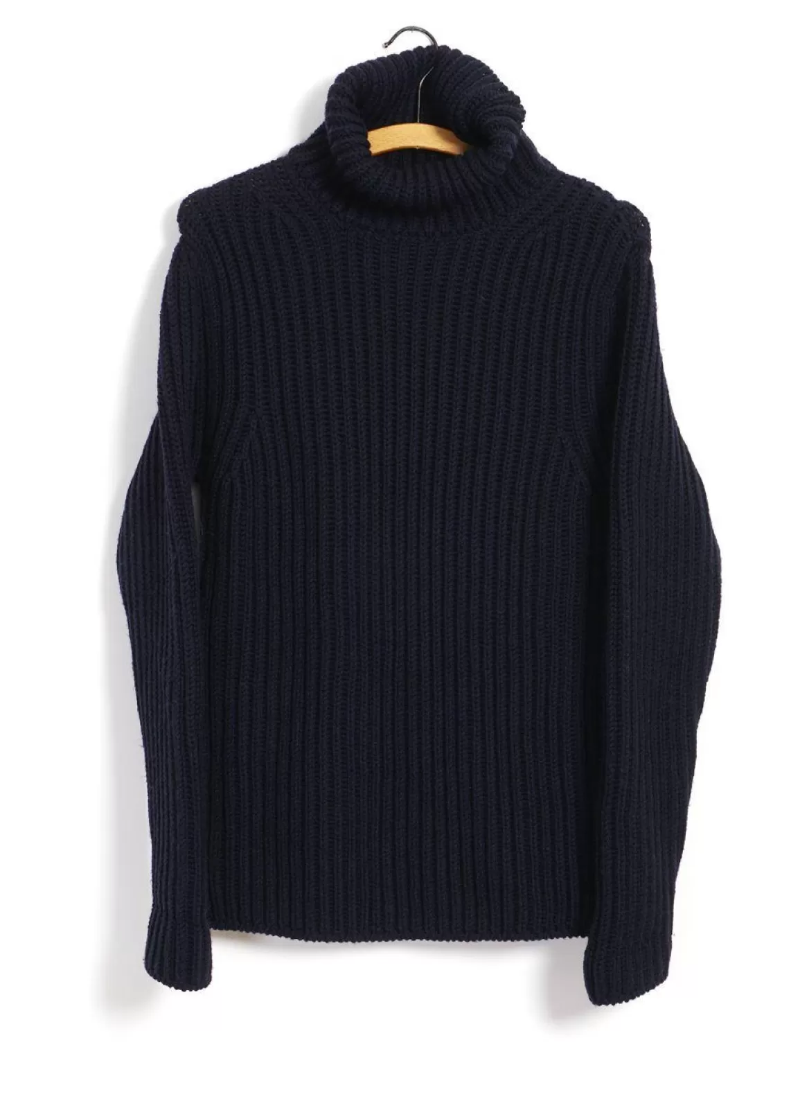 Store Turtleneck | Heavy Knit | Blue Knitwear