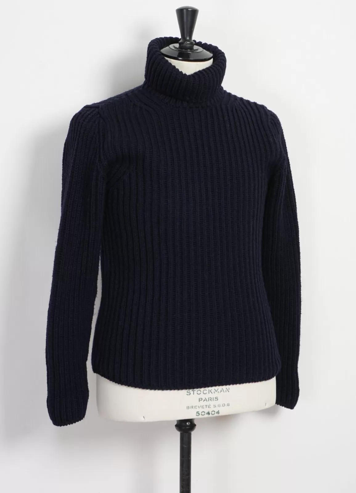 Store Turtleneck | Heavy Knit | Blue Knitwear