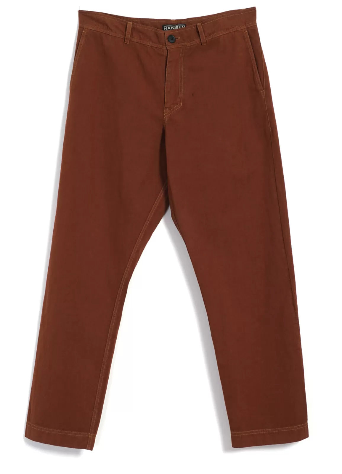 Clearance Tyge | Wide Cut Cropped Trousers | Brick Trousers