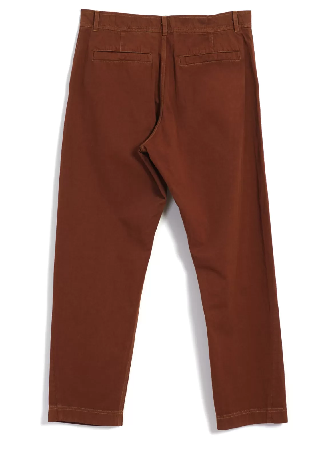 Clearance Tyge | Wide Cut Cropped Trousers | Brick Trousers