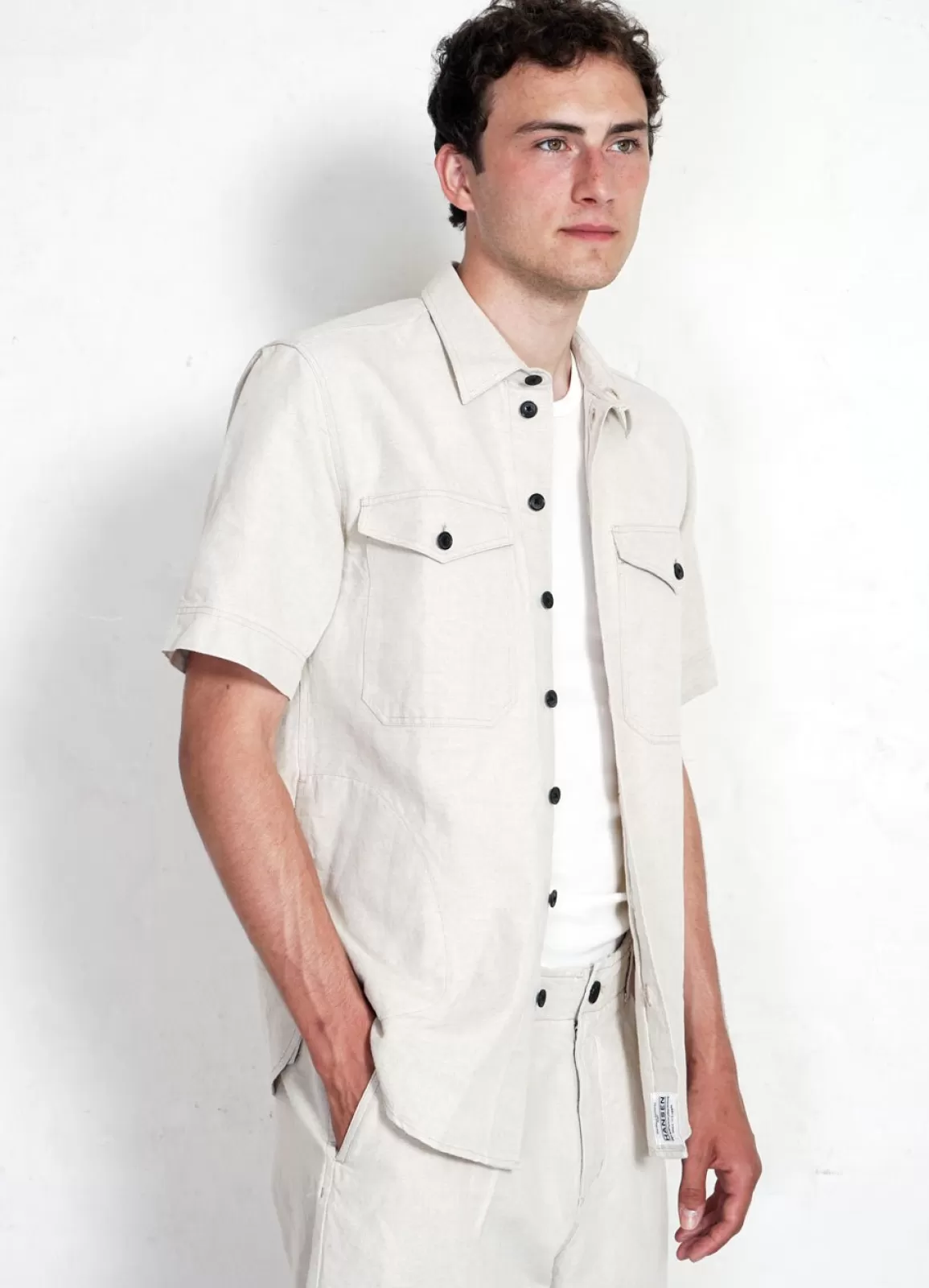 Discount Villy | Short Sleeve Shirt | Flax Nature Shirts