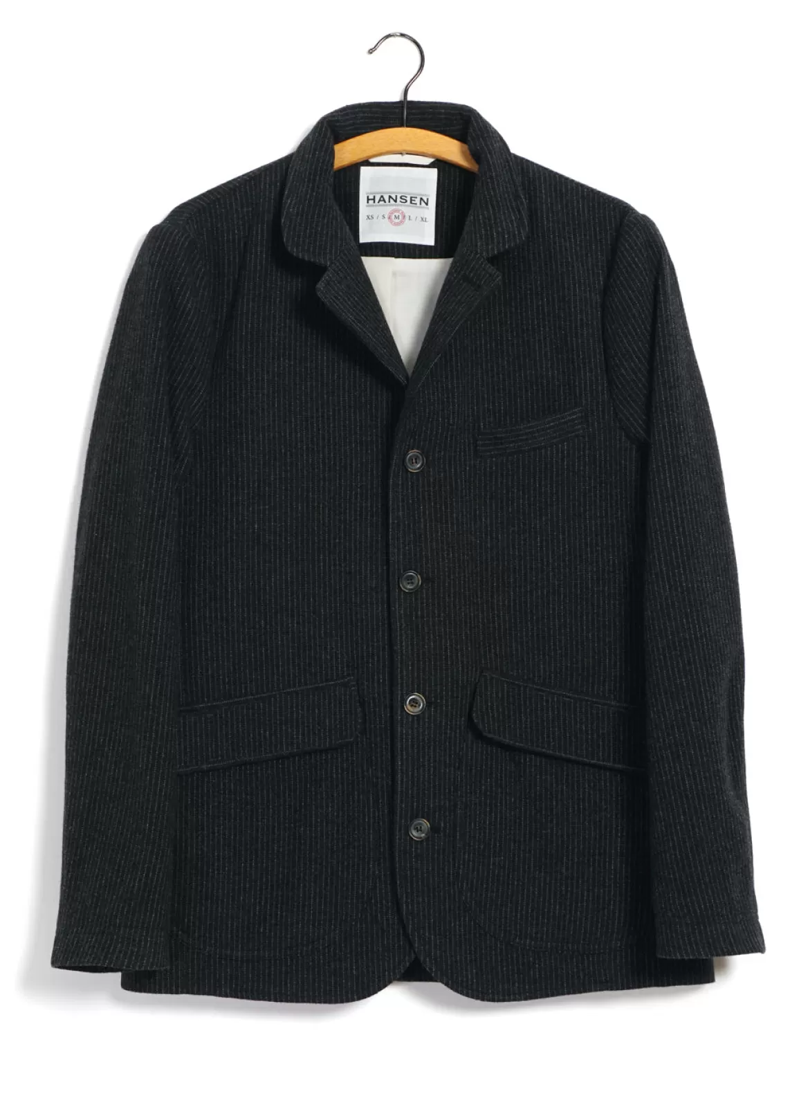 Fashion Vincent | Casual Blazer Jacket | Black Wool Pin Blazers