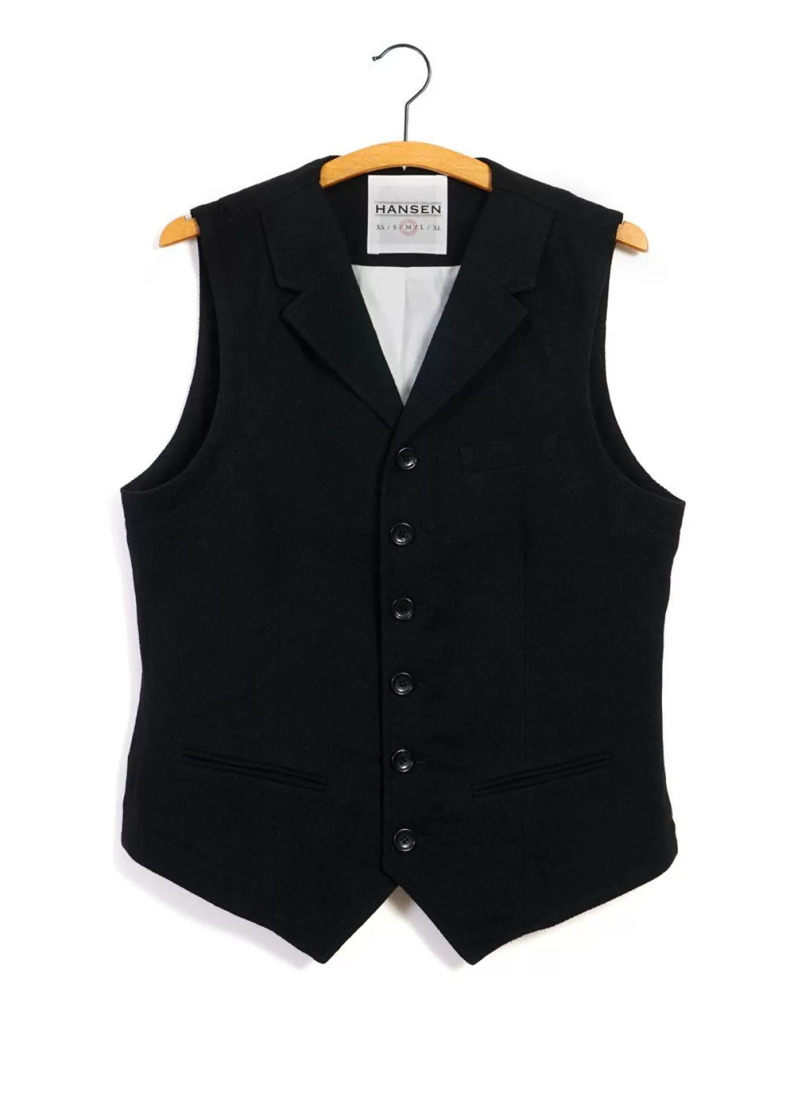 Store William | Lapel Waistcoat | Black Waistcoats