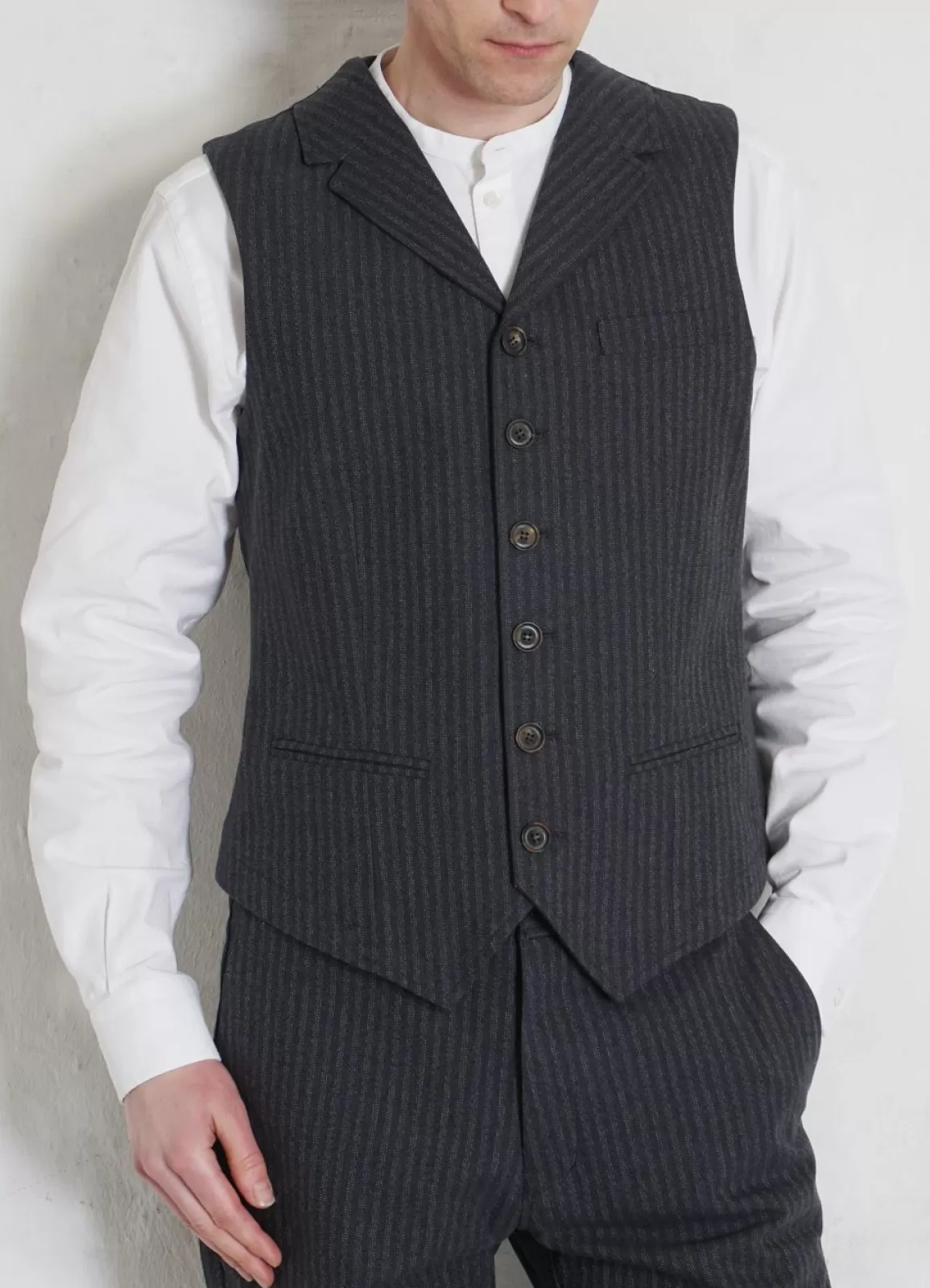 Best William | Lapel Waistcoat | Grey Pin Waistcoats