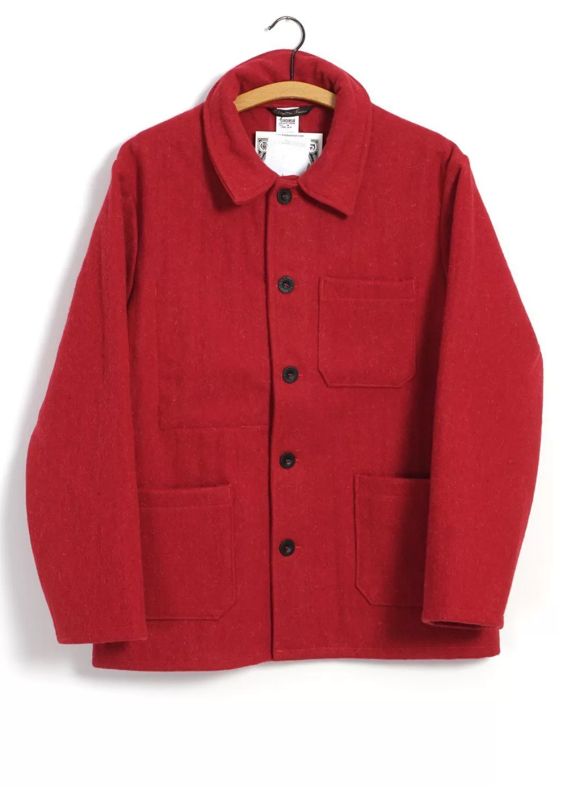 Store Work Jacket | Wool | Red Jacket & Coats