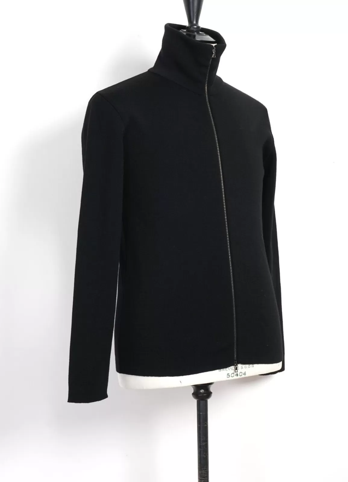 Clearance Zip Jacket | Merino Wool Zip Jacket | Black Knitwear